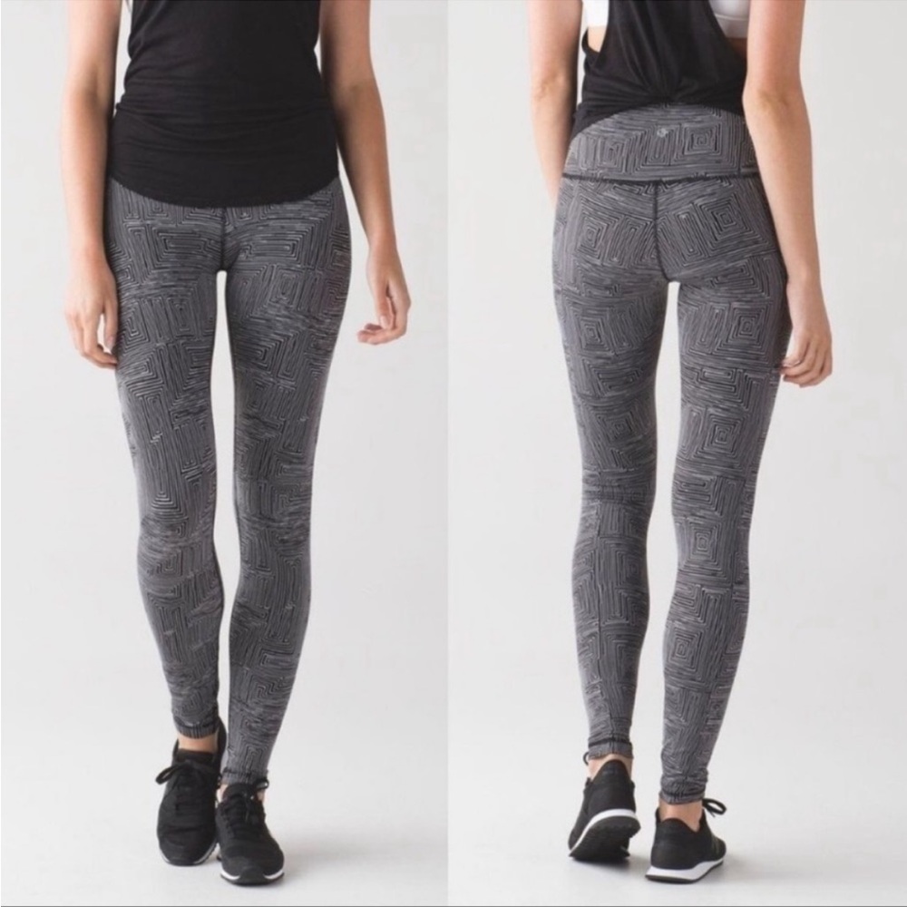 Lululemon Wunder Under Maze Jacquard Leggings